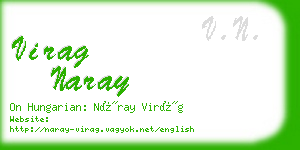 virag naray business card